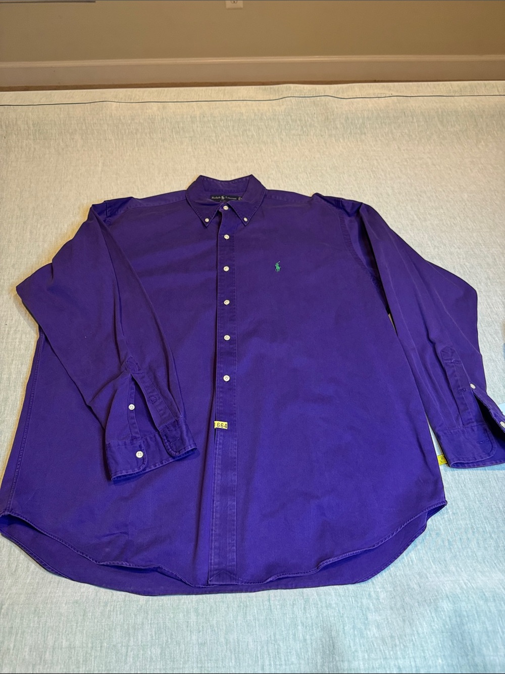 Ralph Lauren Deep Purple Button-Down Men's Shirt - Picture 3 of 13